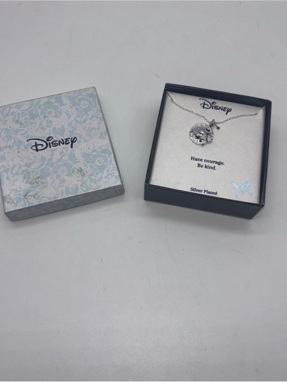 Disney Have Courage Be Kind Silver Plated Necklace
